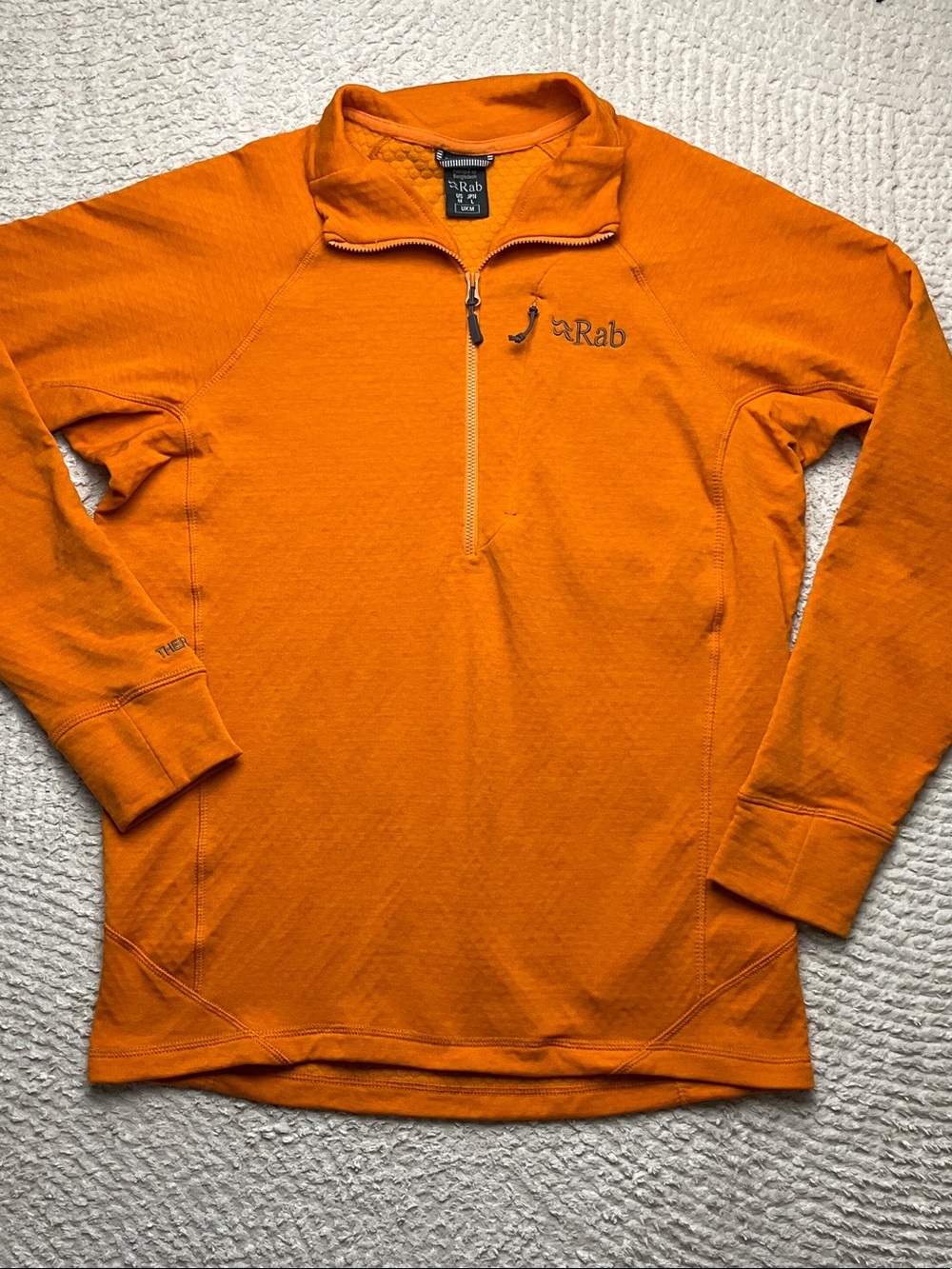 Rab Nexus Pull-On Mens Marmalade Fleece Pullover Orange Size Medium